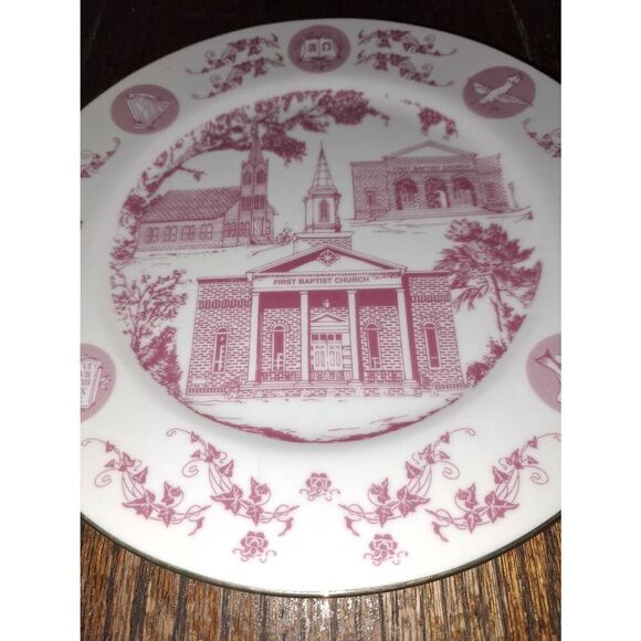 Vintage Cherished Memories First Baptist Church Claxton GA Collector Plate - Picture 3 of 7